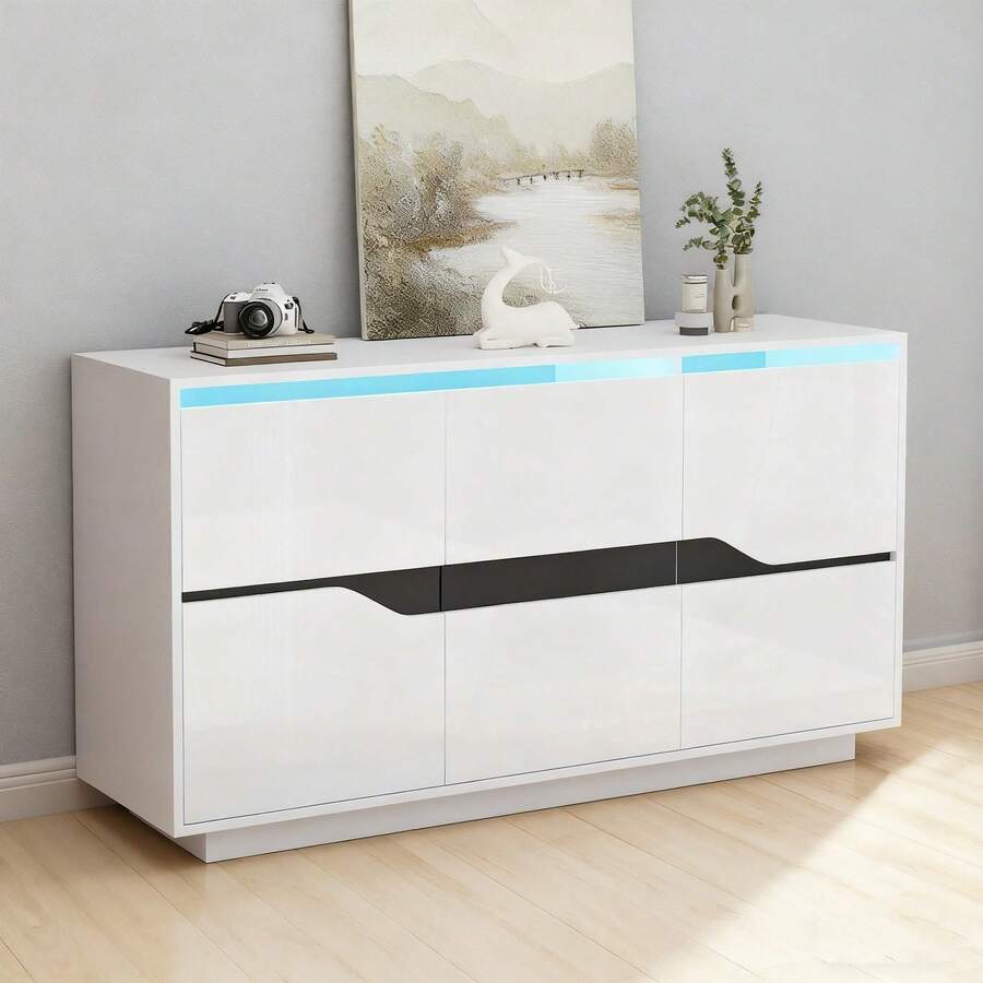 Storage Cabinets - White + Particle Board-3 - View 1