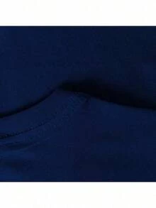 Brazilian Flag T-Shirt | National Pride Brush Effect Print - Navy Blue - View 3