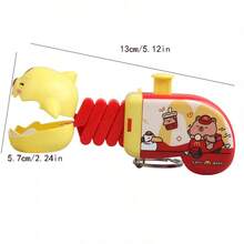 1pc Creative Stress Relief Retractable Shark Key Chain, Press To Extend Spring Mechanical Biting Novelty Pendant, Mini Hair Claw Hanging Ornament, Funny Gag Gift, Happiness Companion - Multicolor - View 11