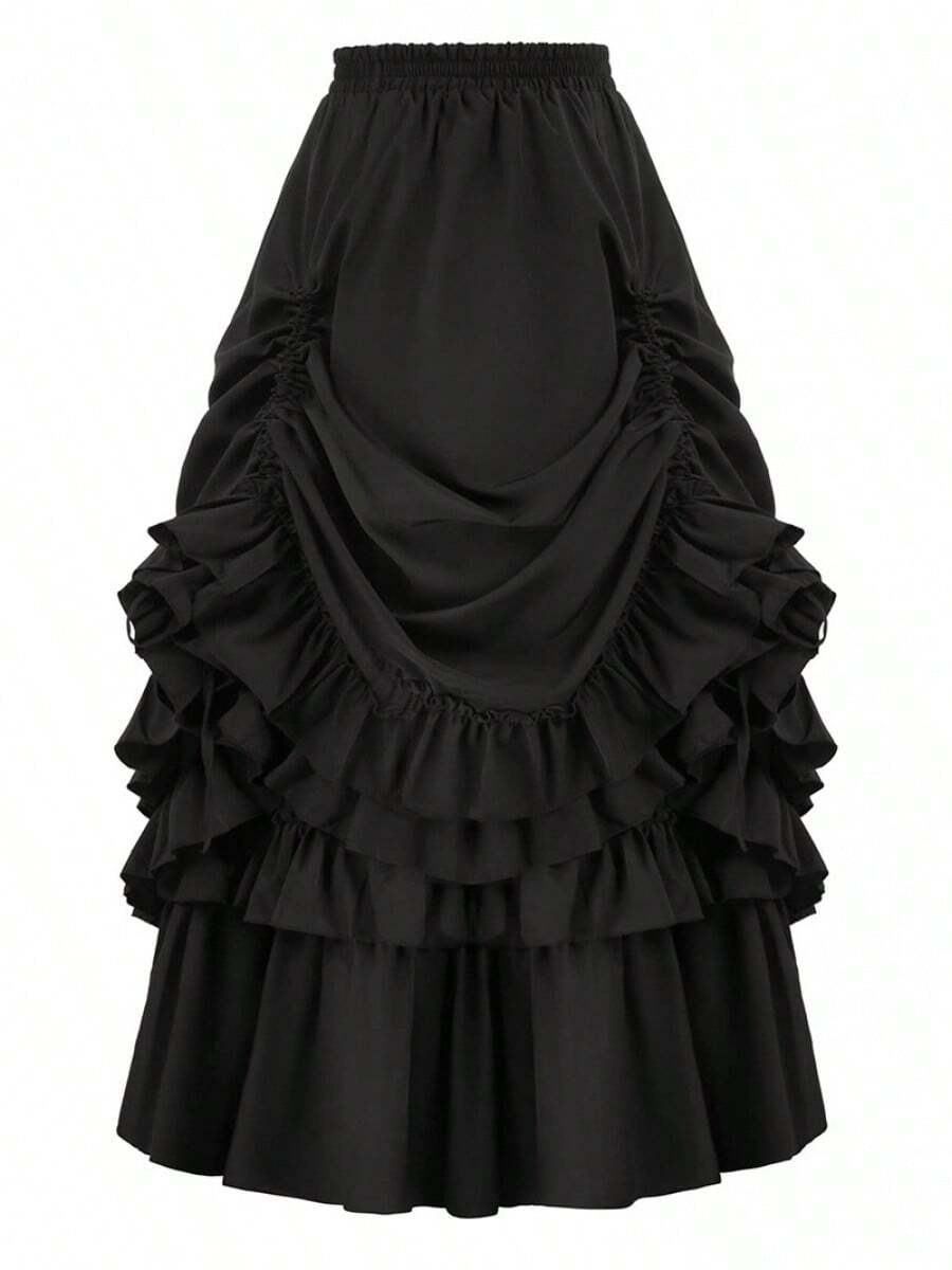 Cosplay-kläder - Retro minikjol svart - Visa 1