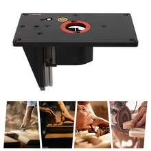 ZhdnBhnos Router Lifts For Woodworking Easy To Install Router Table Lift System Woodworking Router Table For 2.56 In Diameter Trimmers & 0.98-1.97 In Thick Woodworking Countertops - màu đen - Xem 7