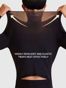 Conjunto de 2 peças de roupa íntima térmica ultrafina para homens, roupa sem costura que aquece a pele e embeleza, camada de base masculina de outono e inverno, roupa de outono com ácido hialurônico, roupa térmica masculina de camada de base ultrafina