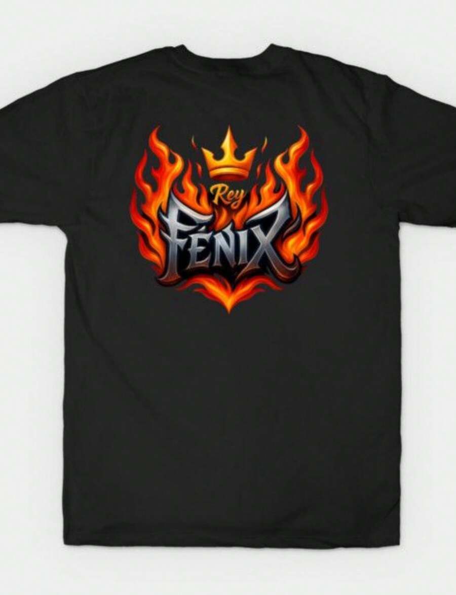 Rey Fenix Wwe Lucha Flame Art T-Shirt.Jpg220G Heavyweight Cotton T-Shirt For And Wo – Crafted From Thick, Breathable Pure Cotton For Lasting Comfort And Durability. Perfect For Work, Gym, Travel, Casual Outings, Outdoor Sports, And Layering In All Seasons. Great For School, Streetwear, Or Just Relaxing At Home. - 黑色10 - 查看 1
