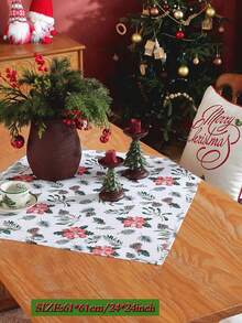1 chiếc khăn trải bàn in kỹ thuật số 100% Polyester, họa tiết hoa ngẫu nhiên, thích hợp cho Giáng sinh, nhà bếp, bàn ăn, hình chữ nhật, hình vuông, bàn cà phê, tủ đựng đồ, trang trí nhà cửa, không khí Giáng sinh, tụ họp gia đình, miếng lót đĩa, phòng khách, phòng ngủ, sân, trong nhà ngoài trời, cắm trại, biệt thự, ngày lễ, tiệc tùng, trang trí đám cưới, có nhiều kích cỡ - Nhiều màu - Xem 12