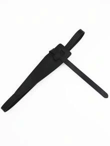 1 قطعة حزام خصر نسائي قابل للتعديل بنسيج ليتشي، تصميم بسيط، مناسب للارتداء الصيفي الخارجي