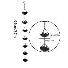 New Umbrella Wind Chime Iron Decor, Garden Outdoor Courtyard Rain Chain, Outdoor Decoration Hanging Chain