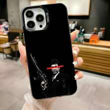 Étui de téléphone S-Scarfaces Tony M-Montana compatible avec 16, 15, 14, 13, 12, 11, Pro, Max, Plus, Mini, XS, SE. Coque de protection antichute en matière noire mate compatible avec les modèles 17, 17 Pro et 17 Pro Max - Z4 - Voir 5