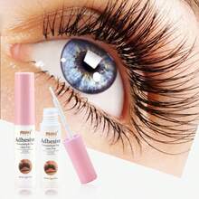 Miki House Super Strong Hold Eyelash Adhesive, Brush On, Waterproof Long-Lasting Strip Lash Glue, Natural-Looking Allergy & Latex Free With Brush Applicator 5g /0.17 OZ-White Glue (1 Piece )