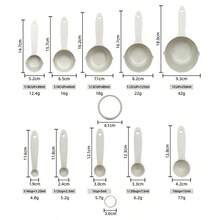 1 Set Of 10,Measuring Cups & Spoons Set,Kitchen Aid Measuring Cups And Spoons,Stackable Cups And Spoons,Kitchen Gadgets For Cooking & Baking