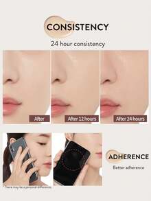 伊蒂之屋双效持久粉底液 21W1，质地轻盈，易于涂抹，打造自然妆效，持久不脱妆，半哑光妆效，均匀肤色，韩式妆容 - 21W1 - 查看 8