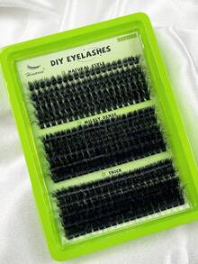 Hinarin 295 件 D 卷睫毛簇接单根睫毛簇 (60D/80D/100D) 纤细簇接睫毛 居家化妆 DIY 睫毛延长 10-18 毫米防水簇接睫毛 - D - 查看 7