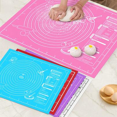 1 件装烘焙垫，防滑尺寸，可重复使用，EVA 材质，适用于擀面、揉面、制作面包、糖果、饼干和糕点，厨房烹饪、烘焙工具、厨房小工具、厨房配件、家用厨房用品、厨房、揉面垫、烘焙、烘焙用品、烘焙设备、面包制作