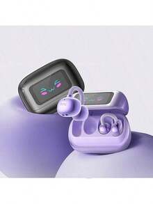 HTC NE54 Diseño liviano Audio con sonido envolvente 3D Conexión Bluetooth de alta eficiencia Adaptación a múltiples entornos Púrpura - Morado - Ver 3