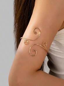 Hollow Minimalist Women Bracelet, Suitable For Daily Wear - Vàng - Xem 9