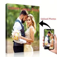 1pc Customized Photo Collage Canvas Poster, Family Photo Collage, Customizable Images, Canvas, Decor, Couple Gift, Parent Gift