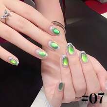 10ML/PCS 水金色浅紫黑色玻璃珠猫眼磁铁凝胶指甲油美甲用品2025新款秋季款紫黑色猫眼指甲胶UV光指甲适用于指甲和脚趾甲沙龙使用圣诞指甲紫色指甲粉色指甲蓝色指甲 - 彩色 - 查看 10