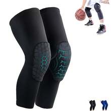 Rodilleras Deportivas, 2 Piezas Rodilleras de Soporte Transpirables Rodilleras de Compresión Antideslizante Elastica Ajustable con Tensión de la Banda Rodilla Protector Ideal para Correr, Gym,Voleibol - Negro M - Ver 8