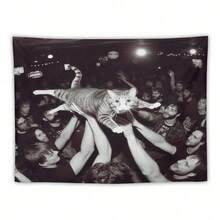 1 PC Interesting Animals Wall Tapestry, Polyester Personalized Tapestry, Suitable For University Dormitory Rooms, Living Rooms, Music Parties, Art Decoration Tapestry, Ideal Holiday Gift Giving, Installation Accessories, Home Decor, Room Decor, Flags For Room, Tapestri - 彩色 - 查看 2