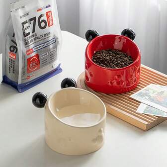 1 st upphöjd kattskål, söt matskålshållare för husdjur, upphöjd hundskålshållare, halkfri hundmatskål med vatten, lämplig för små, medelstora och stora hundar och katter