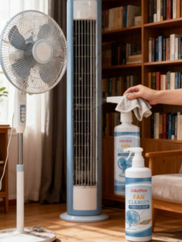 Spray de limpieza para ventiladores - Agente de limpieza simple para cubiertas de ventiladores, sin necesidad de desmontar o lavar. Adecuado para ventiladores eléctricos y aires acondicionados. Elimina fácilmente la suciedad y mantiene los ventiladores limpios.
