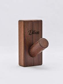 Ganchos de abrigo sólidos simples, percheros de madera natural, ganchos de abrigo de pared de madera de nogal, ganchos decorativos para puertas, cuartos de lavandería, tiendas, cafeterías, regalo de Navidad especial