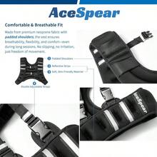 AceSpear Weighted Vest For Men Women 6lbs/8lbs/10lbs/12lbs/14lbs/16lbs/18lbs Body Weight Vest With Reflective Stripe For Running Walking Jogging Fitn Gth Training Workout