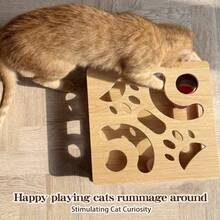 1 طقم ألعاب تفاعلية للقطط، ألعاب ألغاز للقطط مع نفق ممر ومرقرقات جرس، مصنوعة من مواد متينة، مناسبة للقطط المنزلية