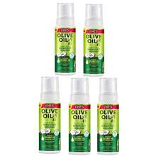 ORS Oil Mousse Olive Oil Heat Protection Serum Infused With Coconut Oil And Olive Oil Essence To Add Shine And Moisture To Hair, Helps Straighten Hair While Protecting It From Heat Damage