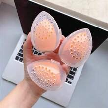 3 pièces Support pour éponge de maquillage, boîte de rangement indépendante pour éponge de maquillage, organisateur en plastique portable et durable sans électricité