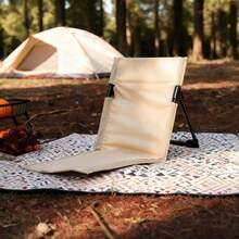 Outdoor Foldable Camping Chair Garden Park Single Slouchy Reclining Chair Backrest Cushion Picnic Camping Folding Back Beach Chair