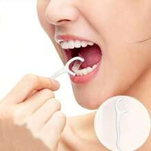 Plastic Toothpicks And Floss Disposable Dental Care Tool Smooth High Tension Floss Effectively Cleans Between Teeth Removes Food Particles Essential For Oral Hygiene