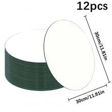 12 piezas Juego de espejos acrílicos irrompibles, pegatinas de espejo autoadhesivas, kit de decoración de centro de mesa para bodas, bandejas de espejo flotante redondas, adecuado para regalos de despedida de soltera y decoración de mesa, velas de fiesta de cumpleaños, decoración del hogar en mosaico, superficie lisa, estilo minimalista esencial para entusiastas de bricolaje, pegatinas de pared, decoración de habitación, decoración de pared, pegatina de pared, decoración de dormitorio, decoración de cocina - Multicolor - Ver 15