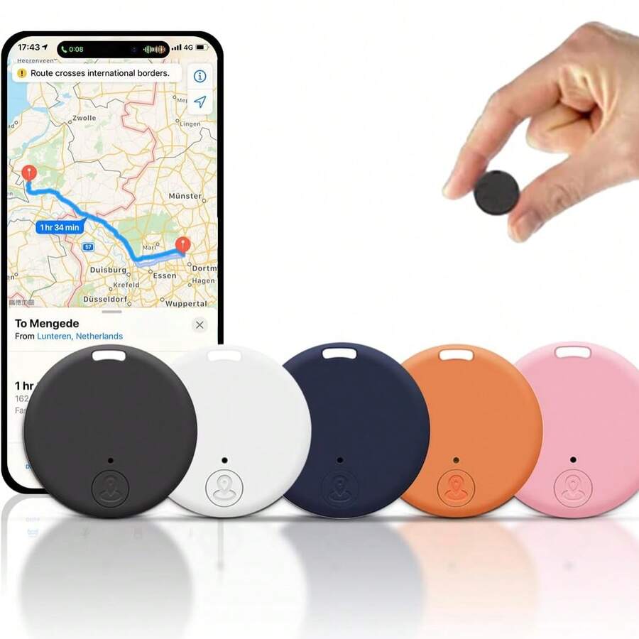 Mini GPS Tracker, 1 Count Car GPS Tracker With Weatherproof Magnetic Case, Batteries Powered Hidden Car Tracking Device - Black - View 1