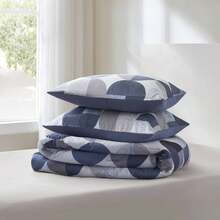 Madison Park Fluffy 2/3/6/9 Pieces Comforter Sets, Lightweight & Breathable Bedding Set, All Season Home Textile Fits Modern Bedroom Decor, Halloween Christmas Thanks Giving Gifts - 海軍 - 查看 8