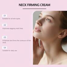50g Gua Sha Neck Firming Cream, Rich In Collagen, Tightens Skin, Fades Fine Lines, Highly Nourishing And Moisturizing, Suitable For All Skin Types