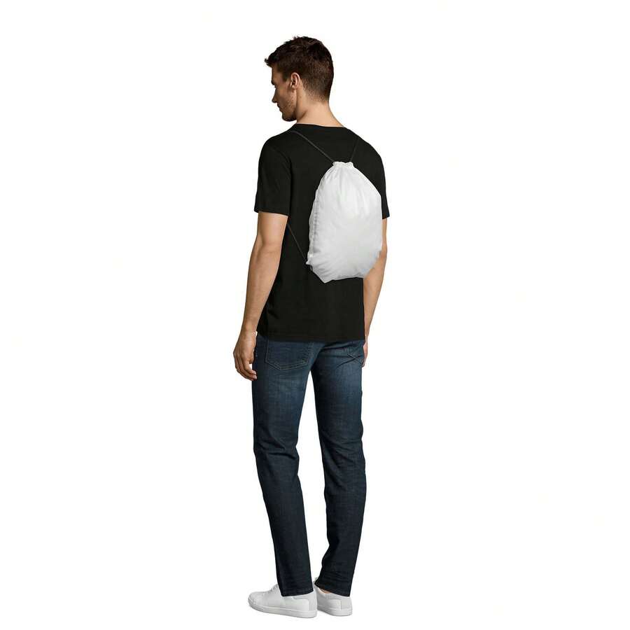 SOLS Urban Gymsac Drawstring Bag (White) - 100% Polyester - (PC375) - White - View 1