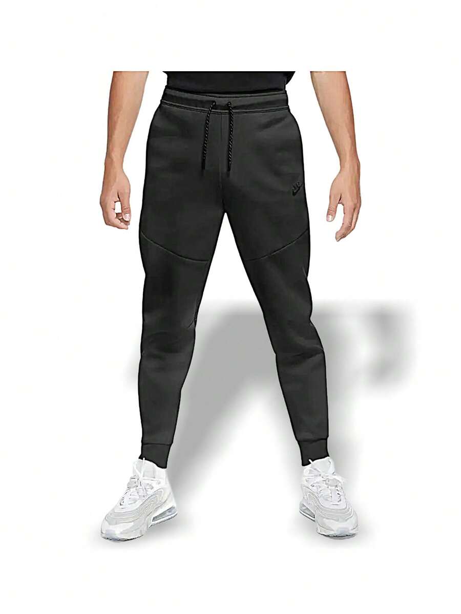 Quần chạy bộ Nike NSW Tech Fleece dành cho nam, tập gym, chạy bộ, đi làm hàng ngày, giải trí sau giờ làm, lớp lót lông cừu nhẹ, độ đàn hồi cao, ôm vừa vặn, thân thiện với da, chống xù lông, dễ giặt, màu đen, CU4495-010 - đen - Xem 1