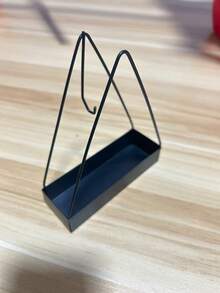 1pc Black Mosquito Coil Rack Multifunctional Creative Household Wall-Mounted Vertical Mosquito Coil Tray Ash Tray Flame Resistant Incense Burner Ornaments - Black - View 7