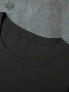 Manfinity Homme Men's Casual Donut Print Short Sleeve T-Shirt, Summer - Màu xám thể thao - Xem 6