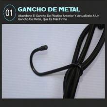 180*120cm Juego de red de látex para equipaje de coche, Bolsas Porta Equipajes, Malla Red Portaequipajes Elástica Universal Techo - Negro - Ver 6