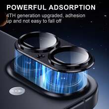 1 pezzo Protezione per obiettivo fotocamera in vetro temperato ultra-trasparente, copertura completa anti-graffio, adatta per serie 17/17 Air/17 Pro/17 Pro Max