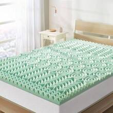 - Colchn de Espuma viscoelstica de 5 Zonas de 1.5 Pulgadas, infusin de Aloe calmante, Esencial para recmara, tamao Completo - Aloe verde + 3,81cm + Individual + 5 Zonas - Ver 2