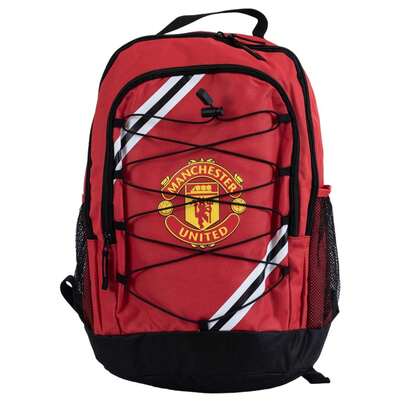 Manchester United FC Core Stripe Backpack (Red/Yellow/Black) - 100% Mixed - (TA12205)