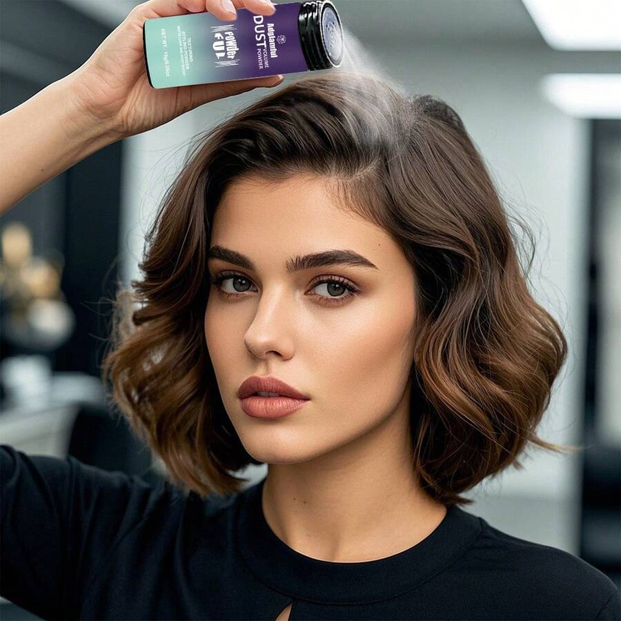 Adglamful Women's Volumizing Powder, Instantly Voluminous, 1s Absorption, Delicate Styling, Creates High Crown, Natural Non-Chalky Finish, Perfect For Rushing Out, Dates, Gatherings - Hair Styling Powder - View 1