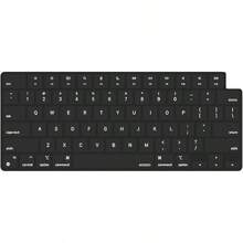 Keyboard Cover With Solid Texture Compatible With 15 Inch M3 A3114 M2 A2941/13.6 A3113 A2681/Pro 14/16 M4 M3 M2 M1, Chalk Pink - black - 查看 2