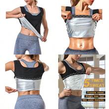 Womens Sauna Vest Sweat Tank Top Shapewear Slimming Workout Shirt