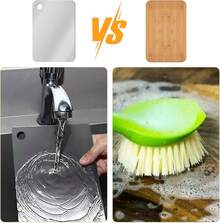 Stainless Steel Chopping Board, SUS316 Kitchen Cutting Board, Portable Outdoor Cutting Board, Hygienic And Durable Double-Sided Cutting Board, Can Be Washed In A Dishwasher(10 Inches X 6 Inches) - 銀色 - 查看 10