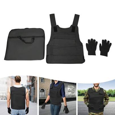 YUNRUX Outdoor Protective Vest, Adjustable Safety Training Protective Vest, Adjustable Vest For Training Activities