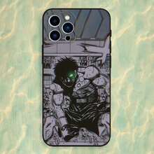 Funda de teléfono de boxeo H-Hajime No Ippo compatible con iPhone 16, 15, 14, 13, 12, 11 Plus, Pro Max, XS, X, XR, SE, Mini, 8, 7, de silicona suave en color negro - compatible con los modelos 17, 17 Pro y 17 Pro Max - Z5 - Ver 4