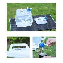 Tanque De Agua Plegable Para Acampar, Barril De Agua De 10l